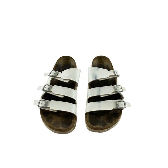 Betula Shoes - Betula White Birkenstock Sandals - 8